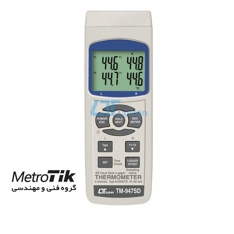 دماسنج ترموکوپلی و PT100 PT100 Thermometer LUTRON TM-947SD لترون LUTRON TM-947SD
