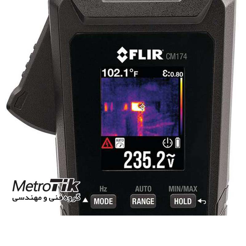 کلمپ آمپرمتر مجهز به دوربین حرارتی Imaging 600A AC/DC Clamp Meter  FLIR CM174 فلیر FLIR CM174