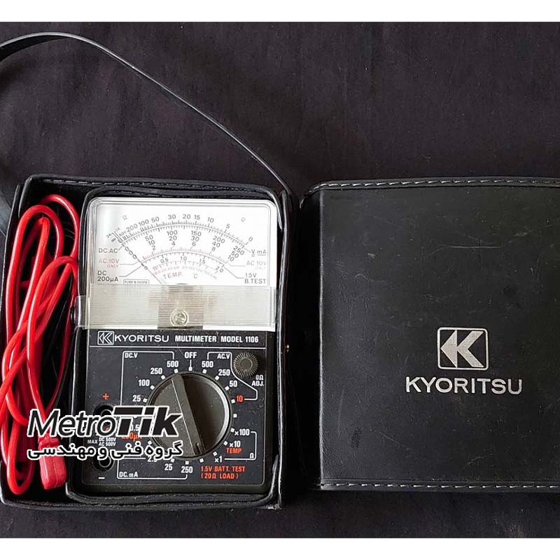 مولتی متر آنالوگ + تستر باتری Analog Multimeters KYORITSU KEW 1106 کیوریتسو KYORITSU KEW 1106