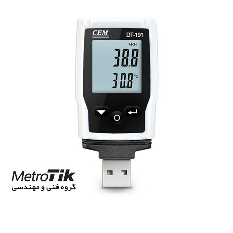 دیتالاگر دما USB سرخود Plug-PDF Temperature Datalogger CEM DT-191 سی ای ام CEM DT-191